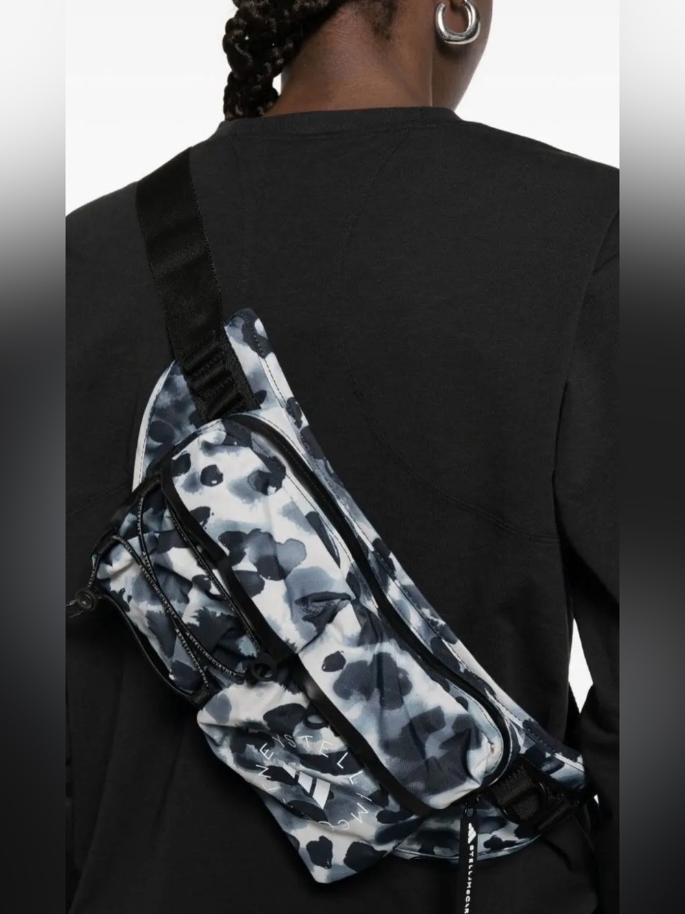 ADIDAS BY STELLA MCCARTNEY
Printed Belt Bag - Black
